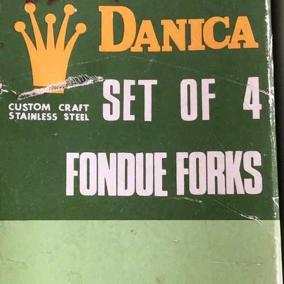 Vintage MCM 1960’s stainless steel fondue forks, made in Japan. In original box! - Picture 2 of 6